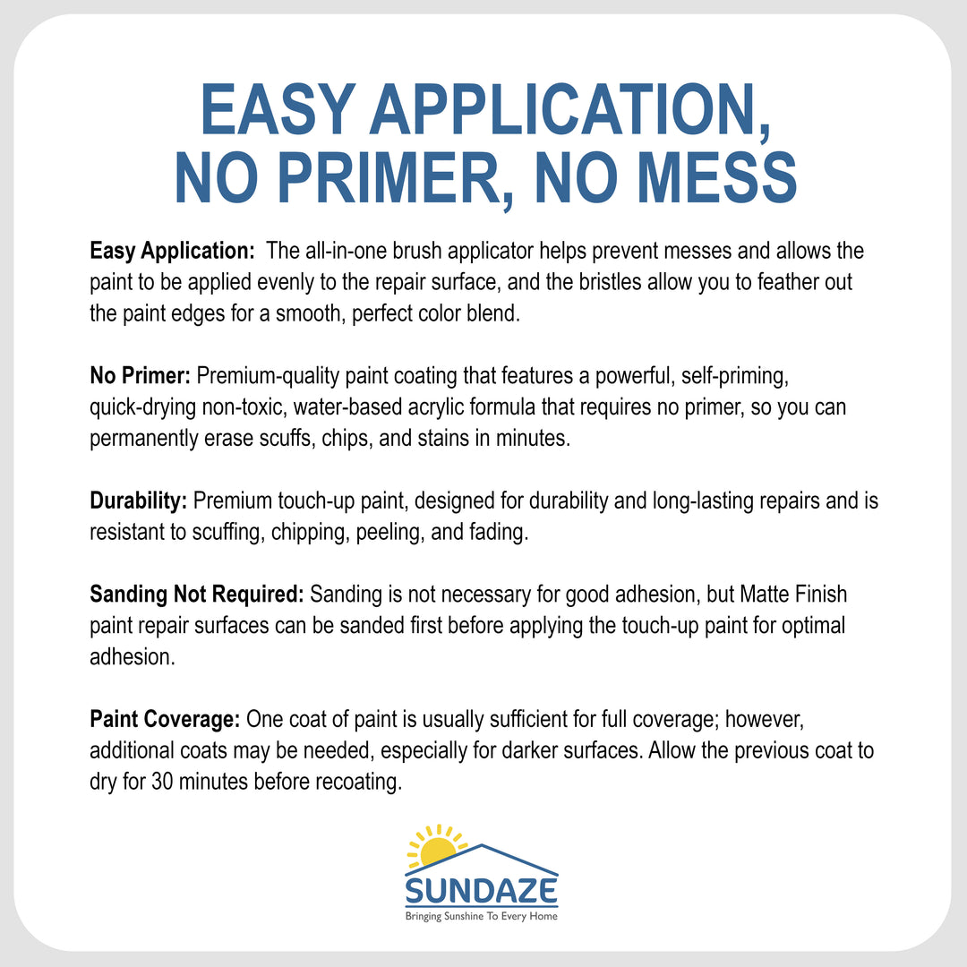 Matte White Touch-Up Paint Pen Kit - Wall, Kitchen Cabinet, Furniture, Wood Door Touch Up - 3 Color Shades, Instantly Repair & Restore Scratches, Chips, Stains - Mix to Perfect Color Match